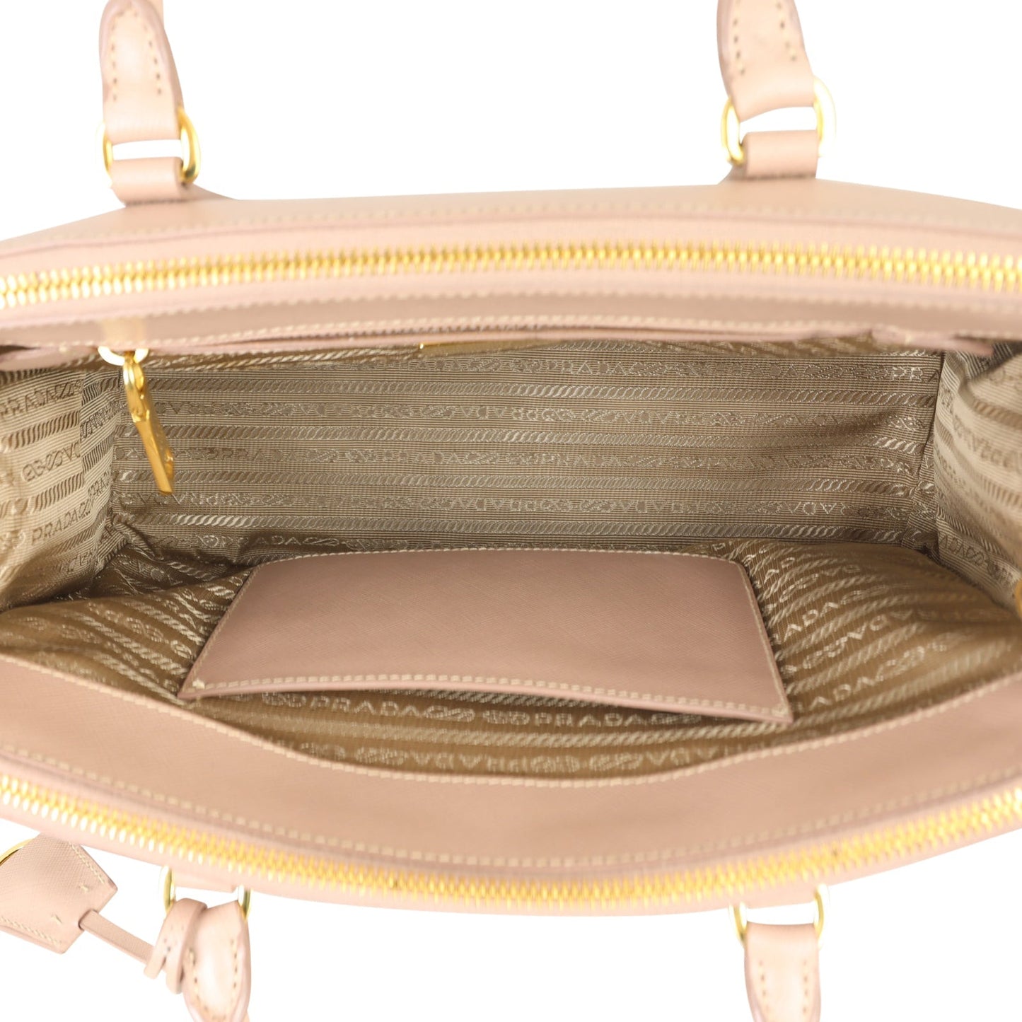 Prada Saffiano Lux Galleria Double Zip Tote Small
