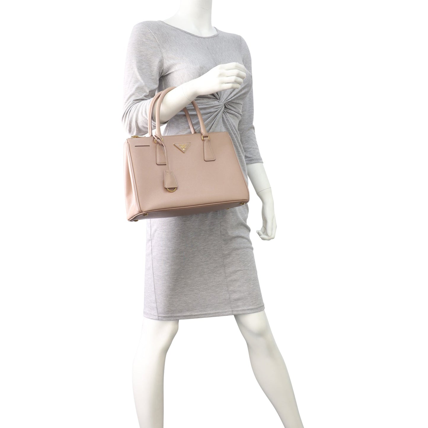Prada Saffiano Lux Galleria Double Zip Tote Small