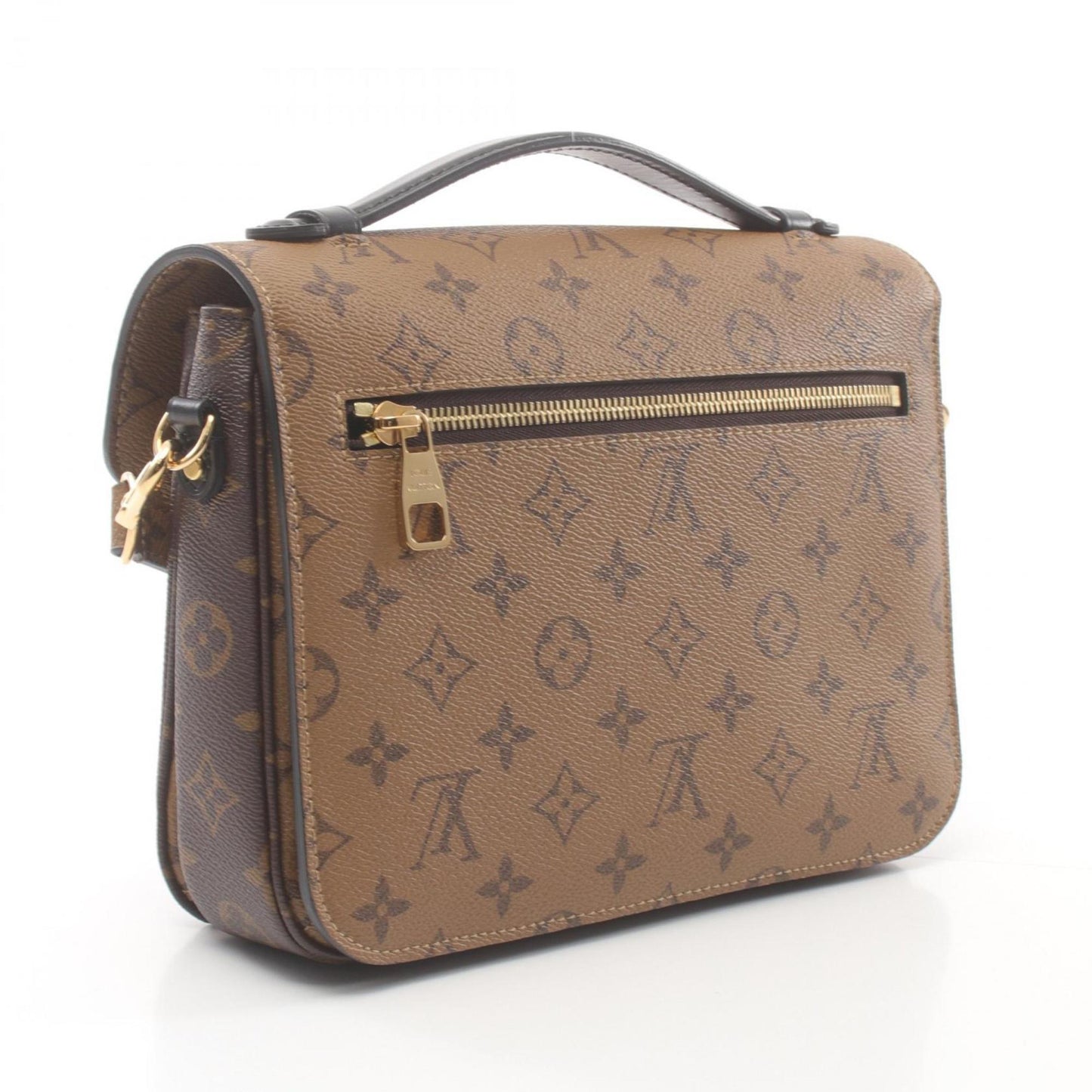 Louis Vuitton Coated Canvas Pvc Leather Handbag Pochette