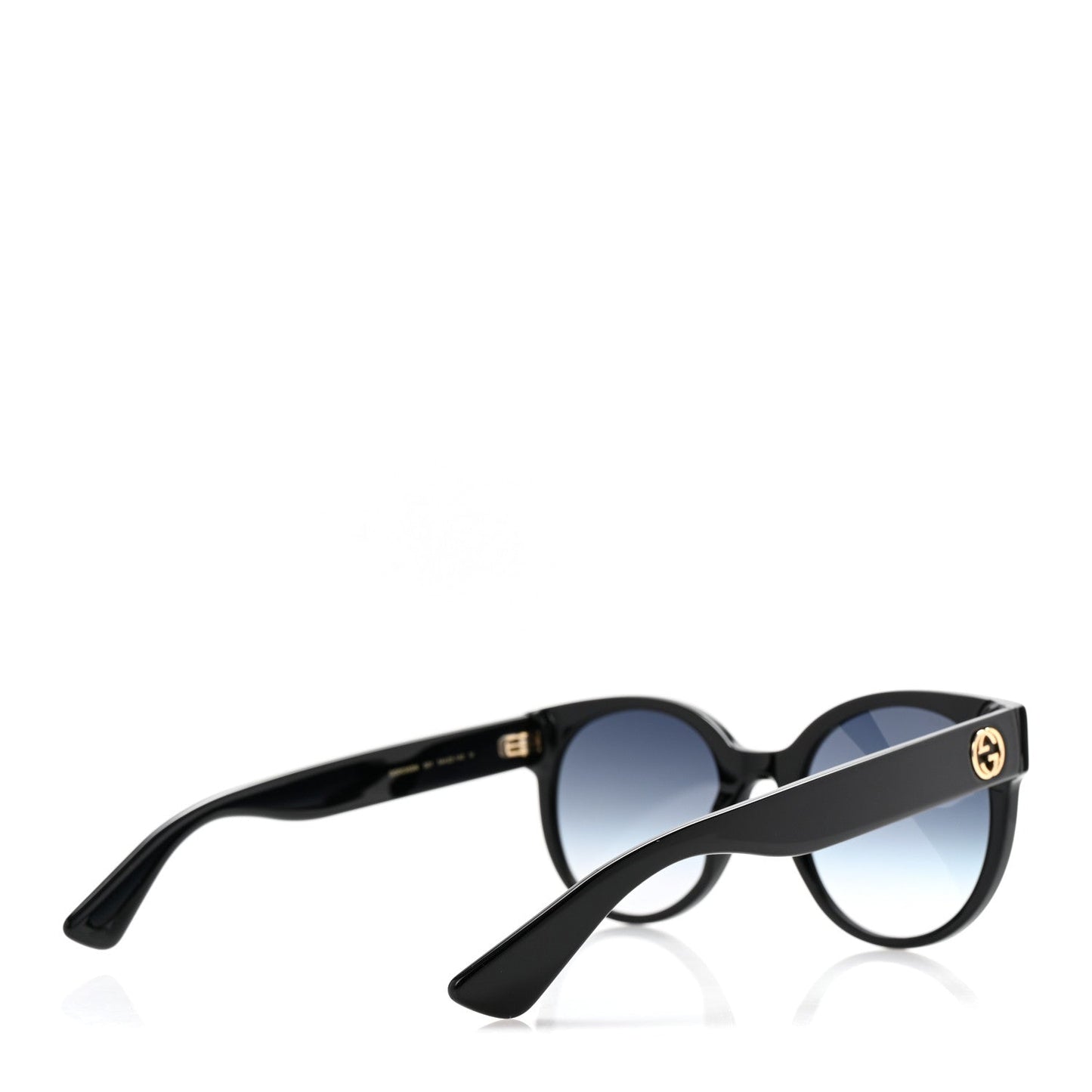 Gucci Acetate Round Sunglasses GG0035SN Black
