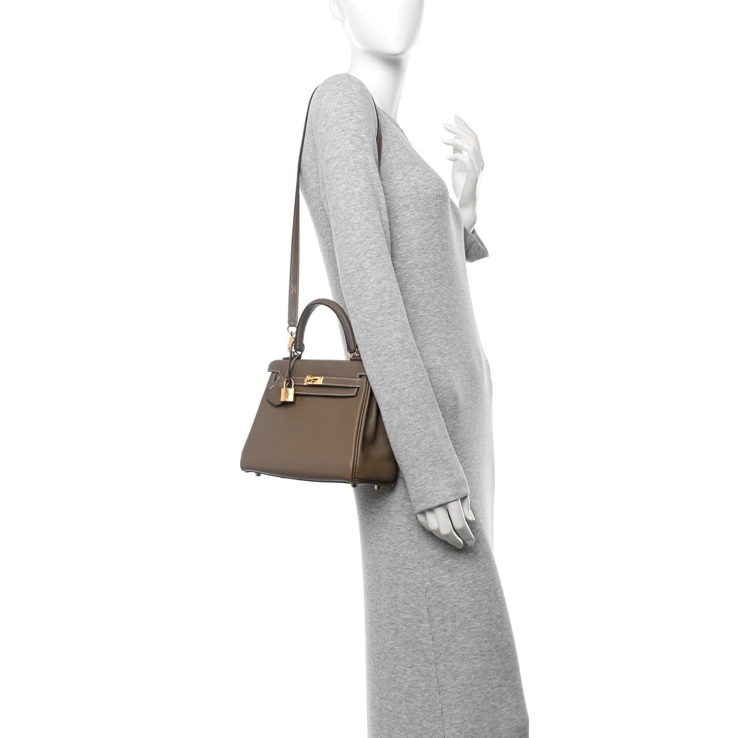 Hermes Swift Kelly Retourne 25 Etoupe