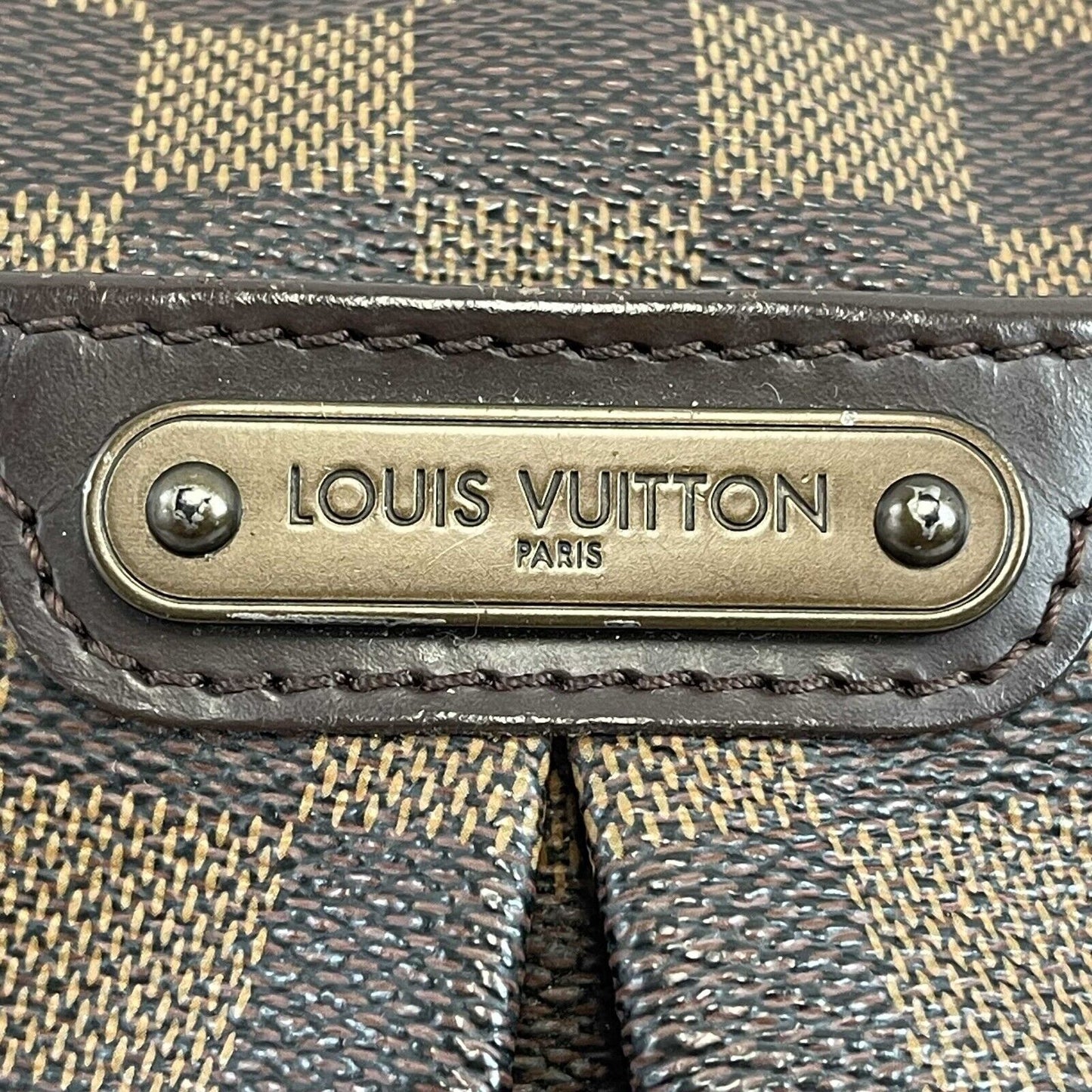 LOUIS VUITTON Damier Ebene Bloomsbury PM Brown Crossbody Bag