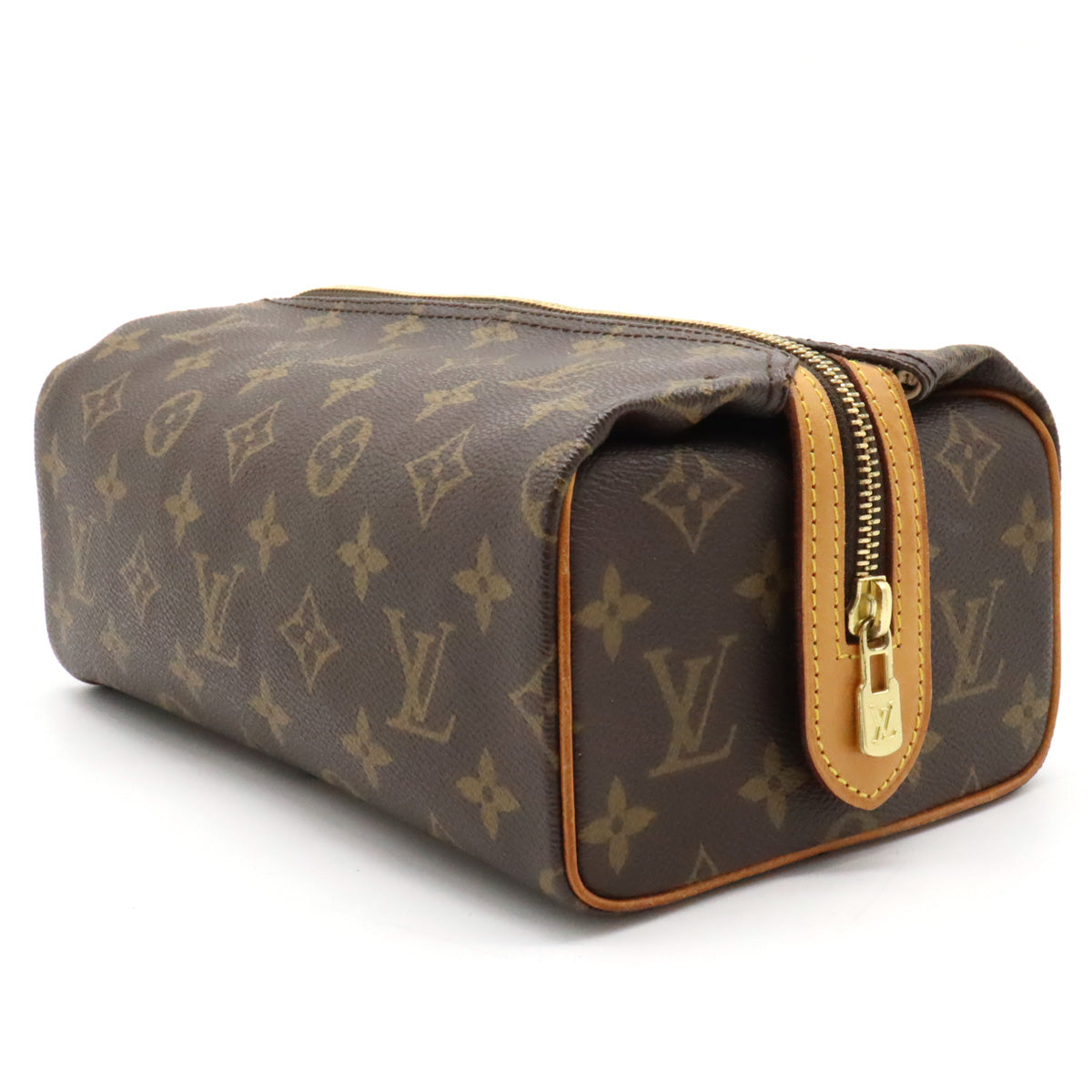 Louis Vuitton Monogram Toulouse Pat Pression Cosmetic Bag Travel Bag Multi-Pose M47636