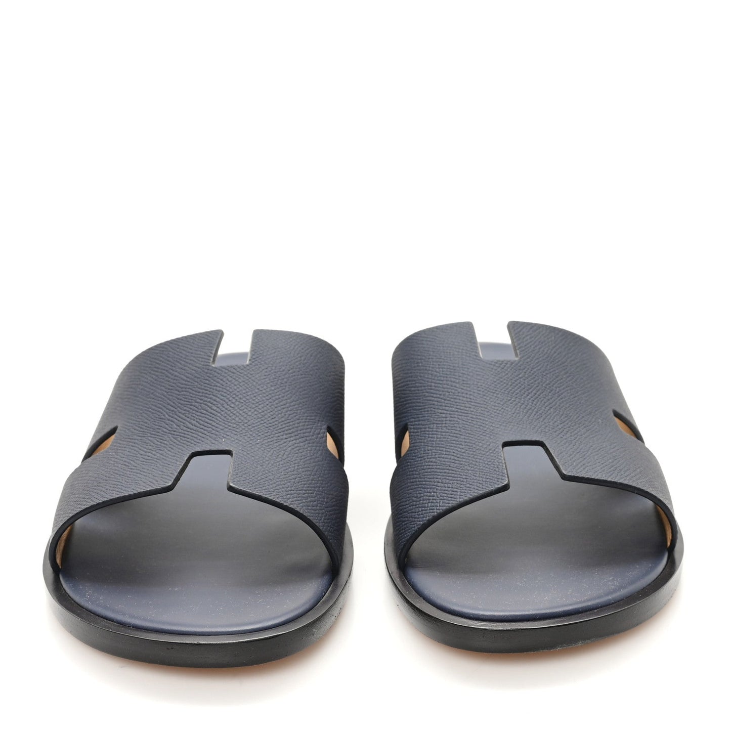Hermes Epsom Mens Izmir Sandals 45.5 Marine