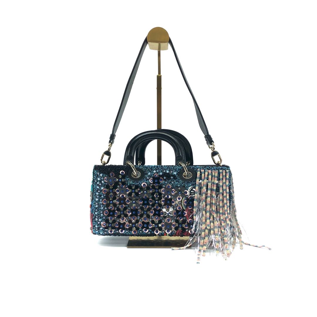 Dior Lady Dior Sequin Shoulder Bag Limited