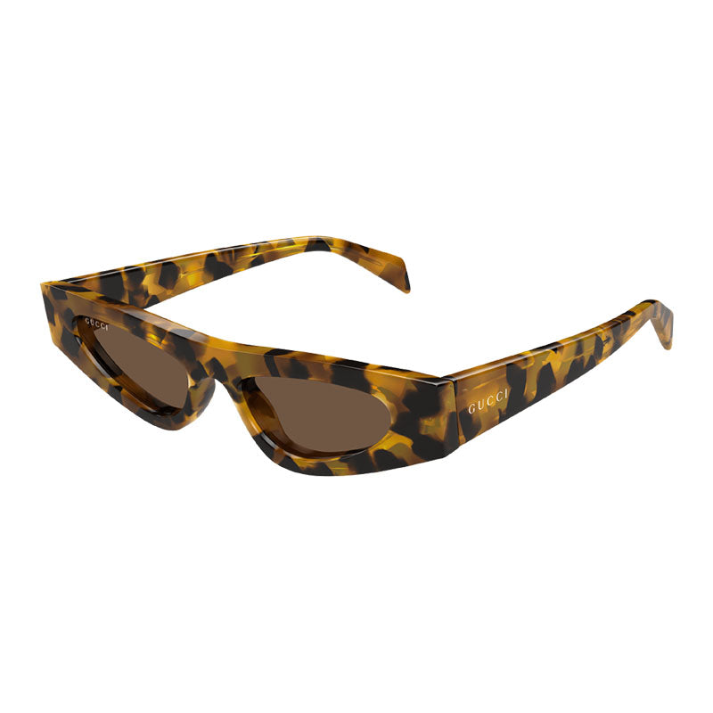Gucci Sunglasses Cat Eye Full Rim, Shiny Black Frame and Grey Lens GG1779S001