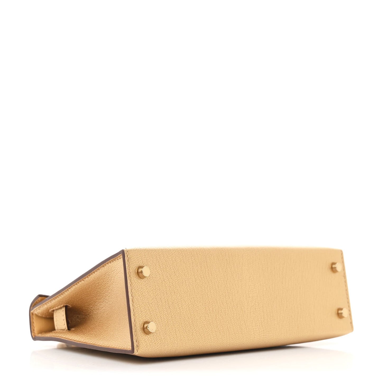 Hermes Metallic Chevre Chamkilight Mini Kelly Sellier 20 Dore