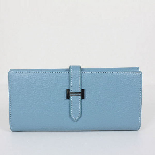 Luxury Hermes Wallet H514 Ladies Wallet Blue