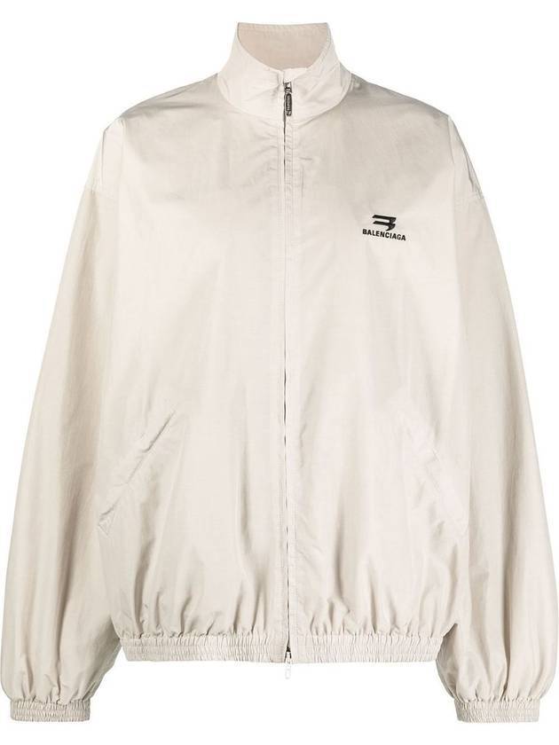 Luxury Balenciaga Trending 2026 Logo Technical Track Jacket Beige