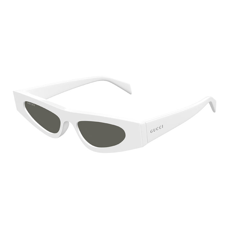 Gucci Sunglasses Cat Eye Full Rim, Shiny Black Frame and Grey Lens GG1779S001