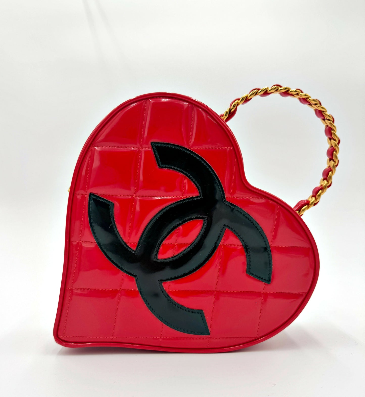 Chanel 1995  Barbie Red Heart Vanity Bag