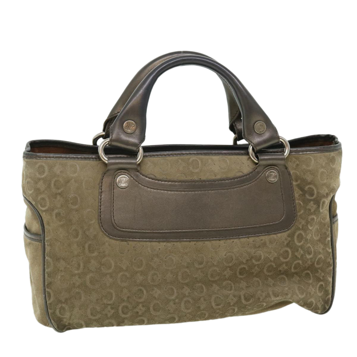 Luxury CELINE C Macadam Canvas Hand Bag Brown  ep1454