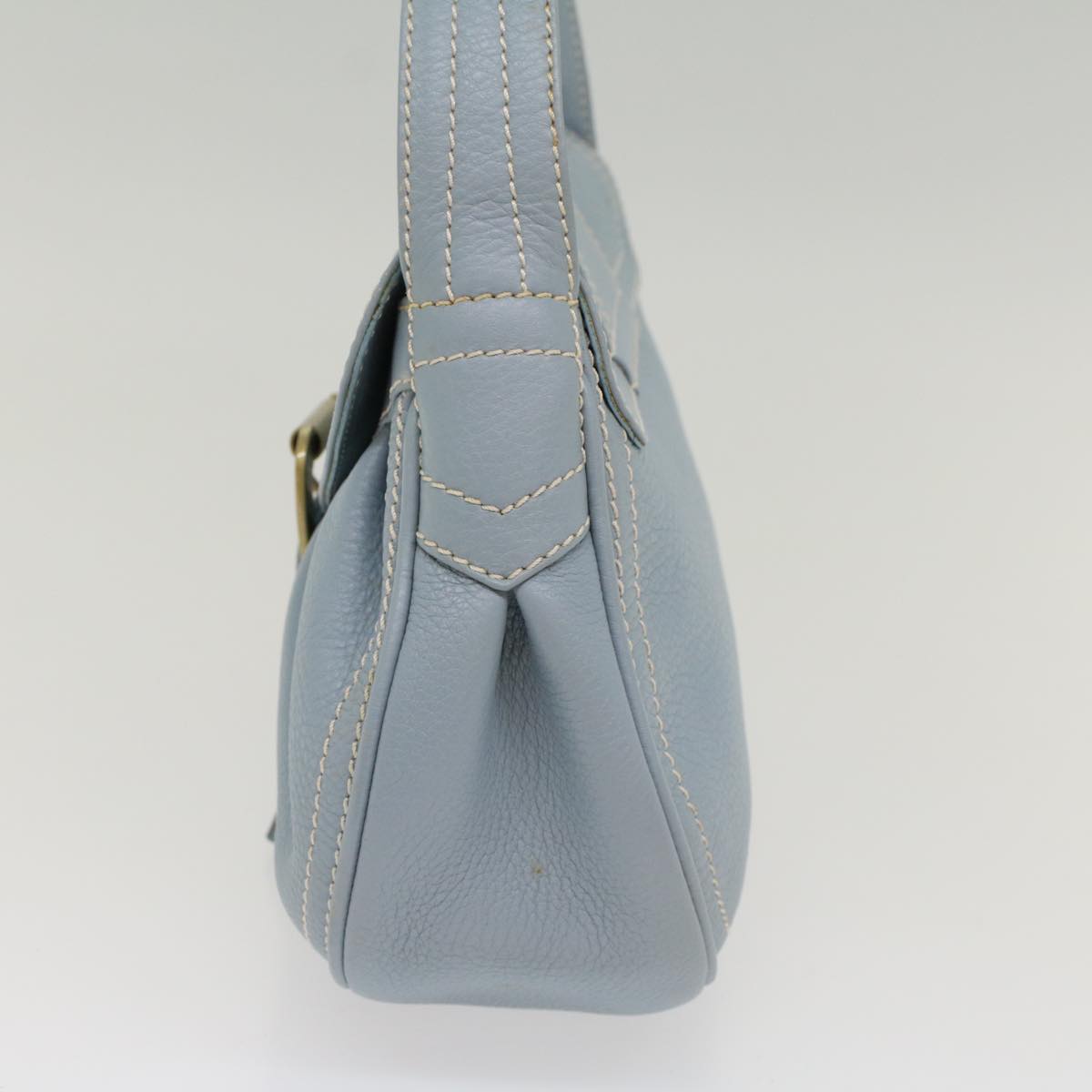 Luxury CELINE Shoulder Bag Leather Light Blue  ep1618