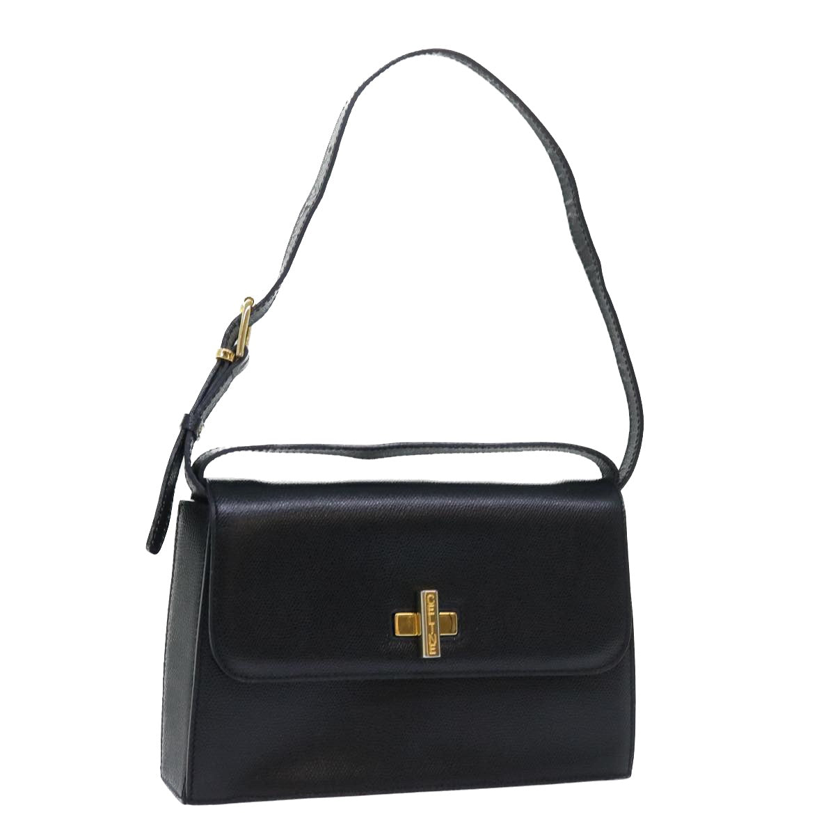 Luxury CELINE Shoulder Bag Leather Black Terre Domble  ep1625