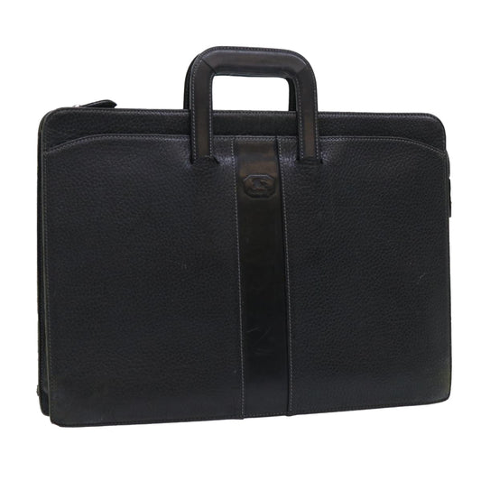 Luxury BurberrySs Hand Bag Leather Black Auth ep1643