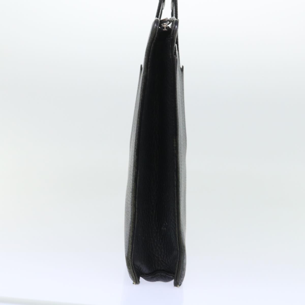 Luxury BurberrySs Hand Bag Leather Black Auth ep1643