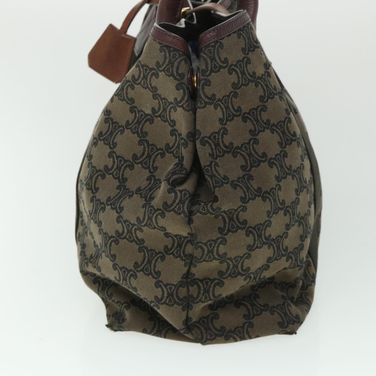 Luxury CELINE Macadam Canvas Shoulder Bag Brown  ep1795