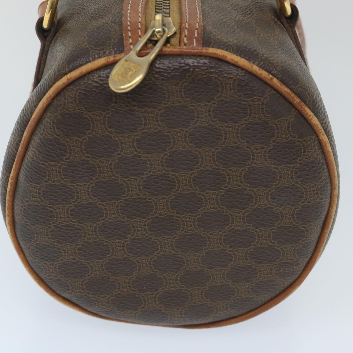 Luxury CELINE Macadam Canvas Shoulder Bag PVC Leather Brown  ep2173