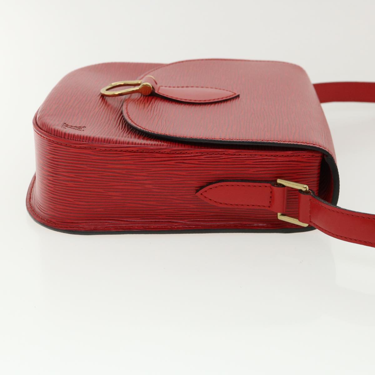 LOUIS VUITTON Epi Saint Cloud GM Shoulder Bag Red LV Auth ep218