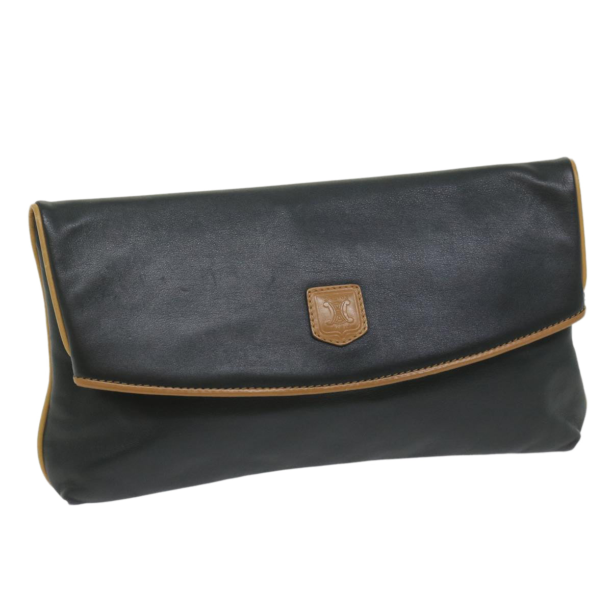 Luxury CELINE Clutch Bag Leather Black  ep2747