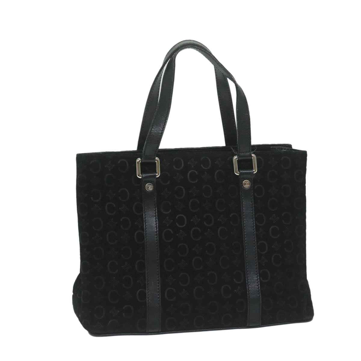 Luxury CELINE C Macadam Canvas Hand Bag Black  ep2899
