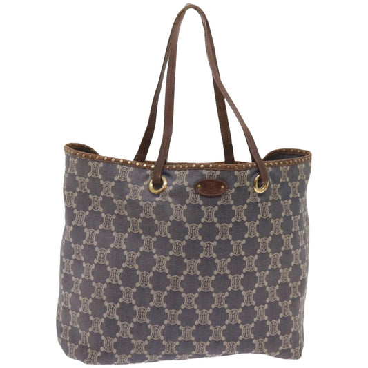 Luxury CELINE Paris Macadam Canvas Tote Bag Blue ep3301