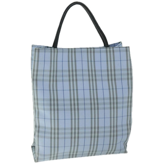 Luxury Burberry Nova Check Hand Bag Nylon Light Blue Auth ep3412