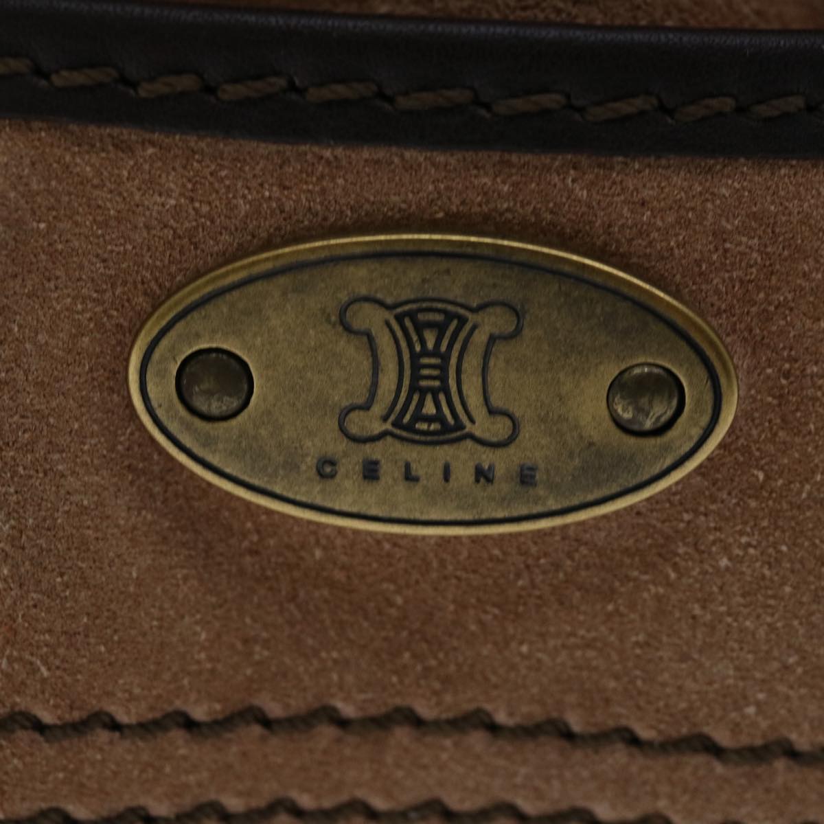 Luxury CELINE Hand Bag Suede Brown  ep3598
