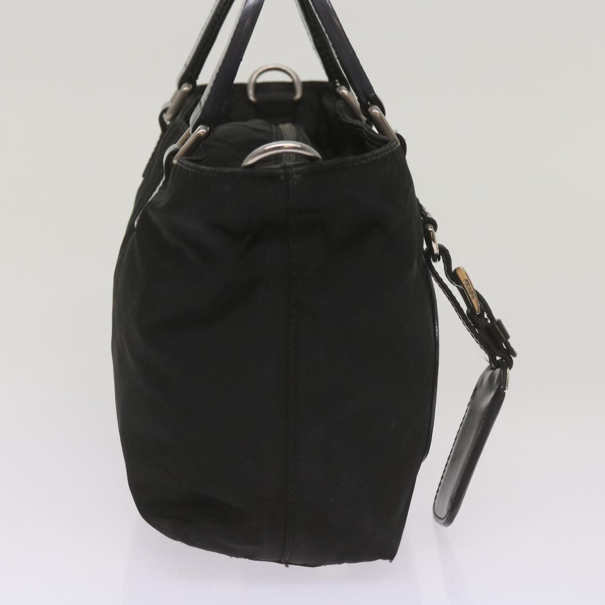 PRADA Hand Bag Nylon 2way Black Auth ep3618