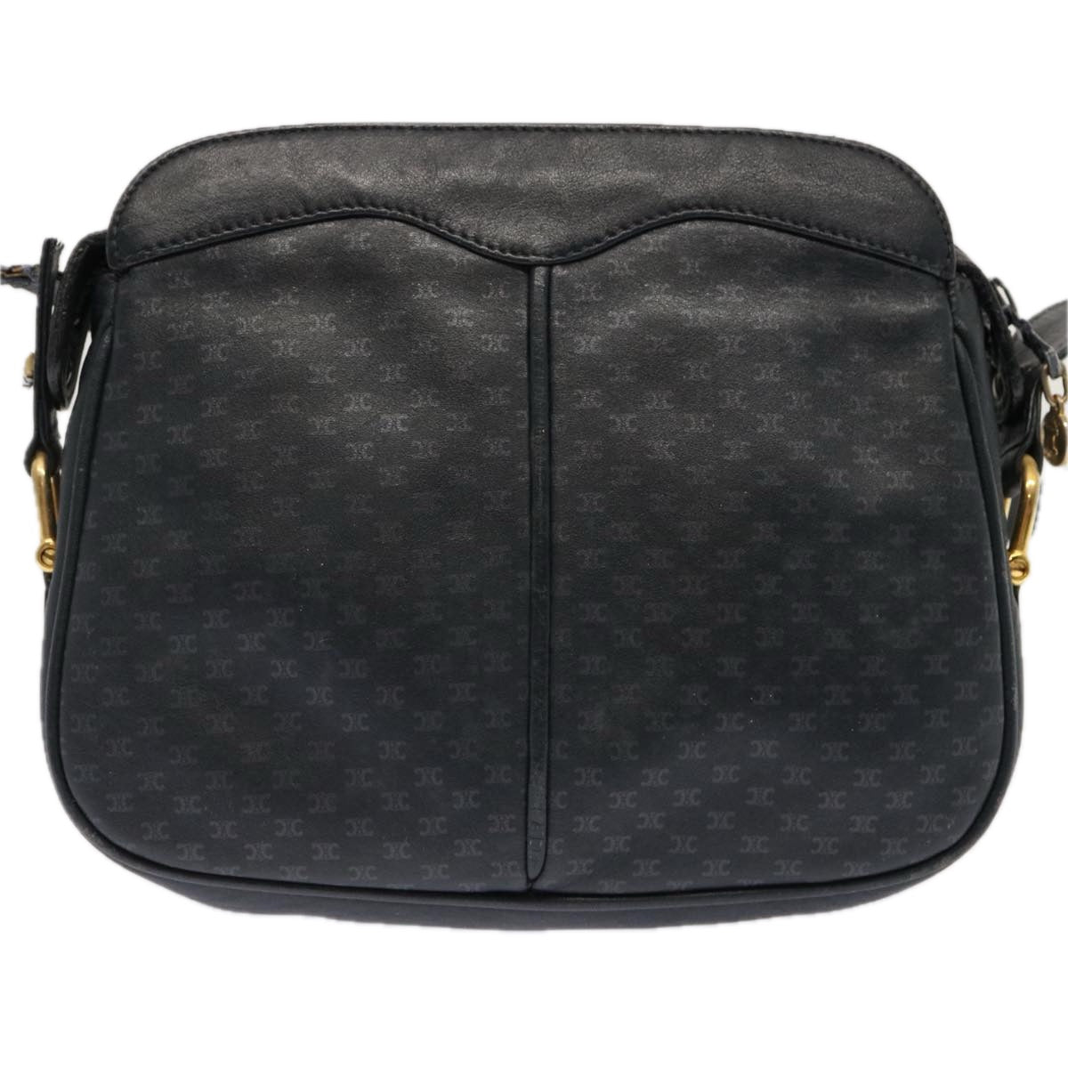 Luxury CELINE Macadam Canvas Shoulder Bag Navy  ep3990