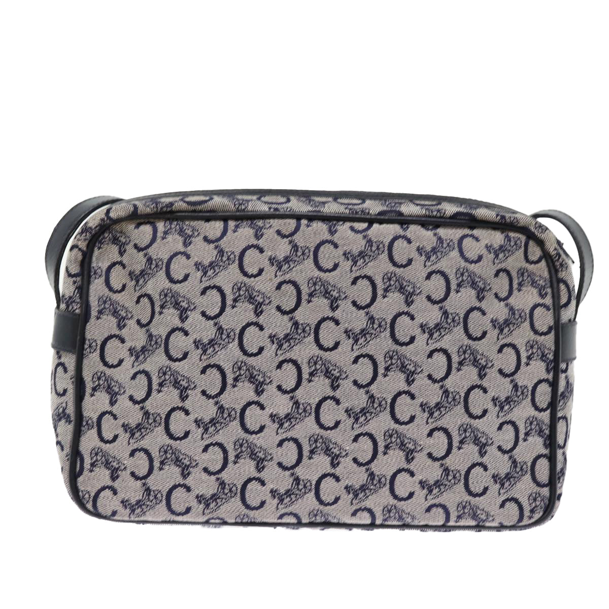 Luxury CELINE C Macadam Canvas Shoulder Bag Navy  ep4394
