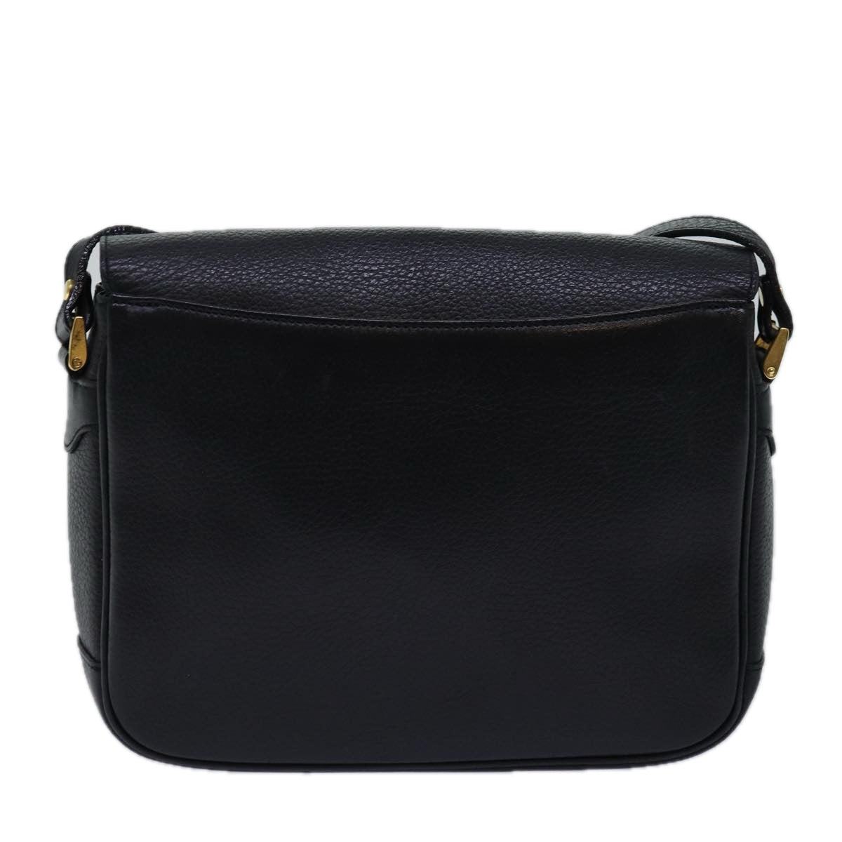 Luxury BurberrySs Shoulder Bag Leather Black Auth ep4503