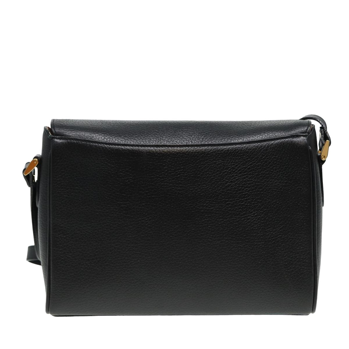 Luxury BurberrySs Shoulder Bag Leather Black Auth ep4638