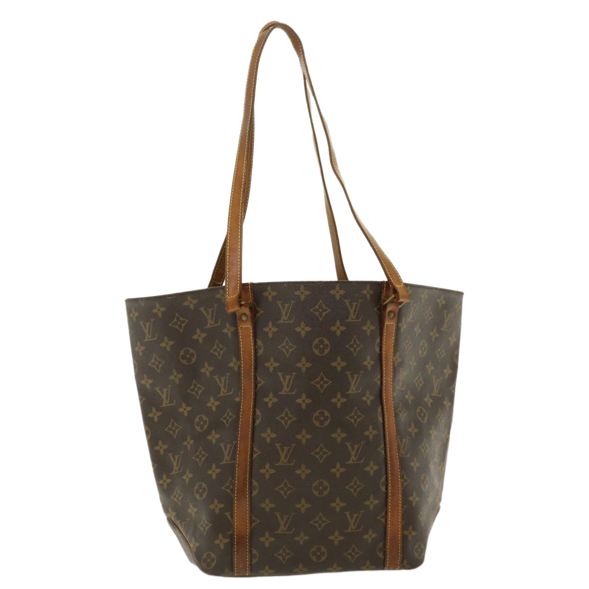 LOUIS VUITTON Monogram Sac Shopping Tote Bag LV Auth ep480