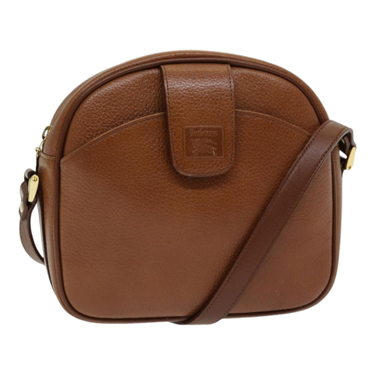 Luxury BurberrySs Shoulder Bag Leather Brown Auth ep5049