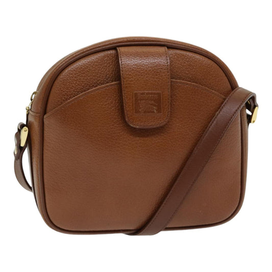 Luxury BurberrySs Shoulder Bag Leather Brown Auth ep5049