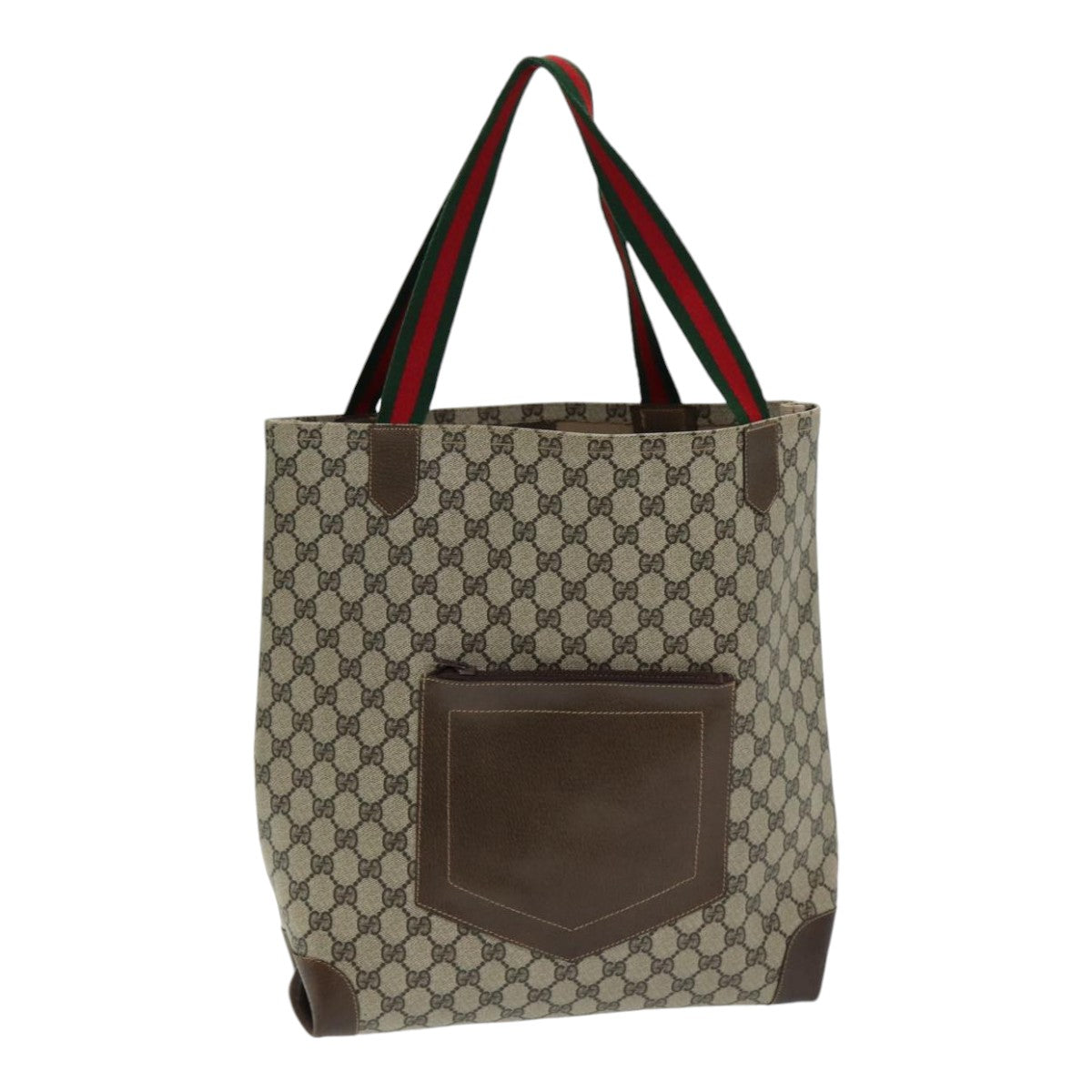 Gucci Leather Canvas Tote
