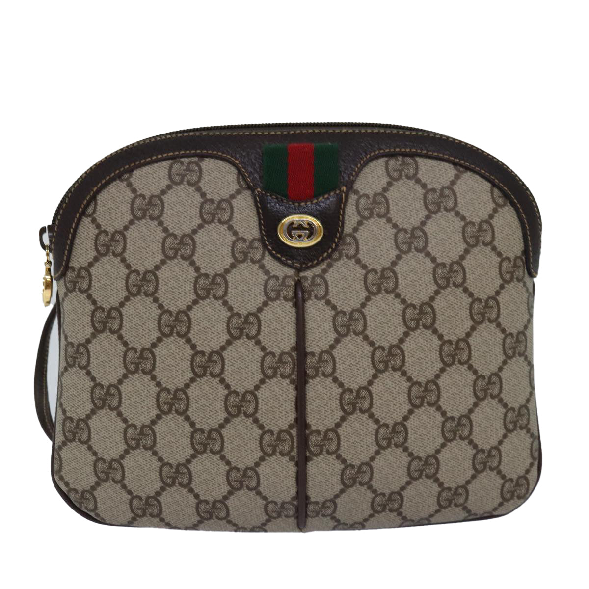 Gucci Leather Canvas Shoulder Bag