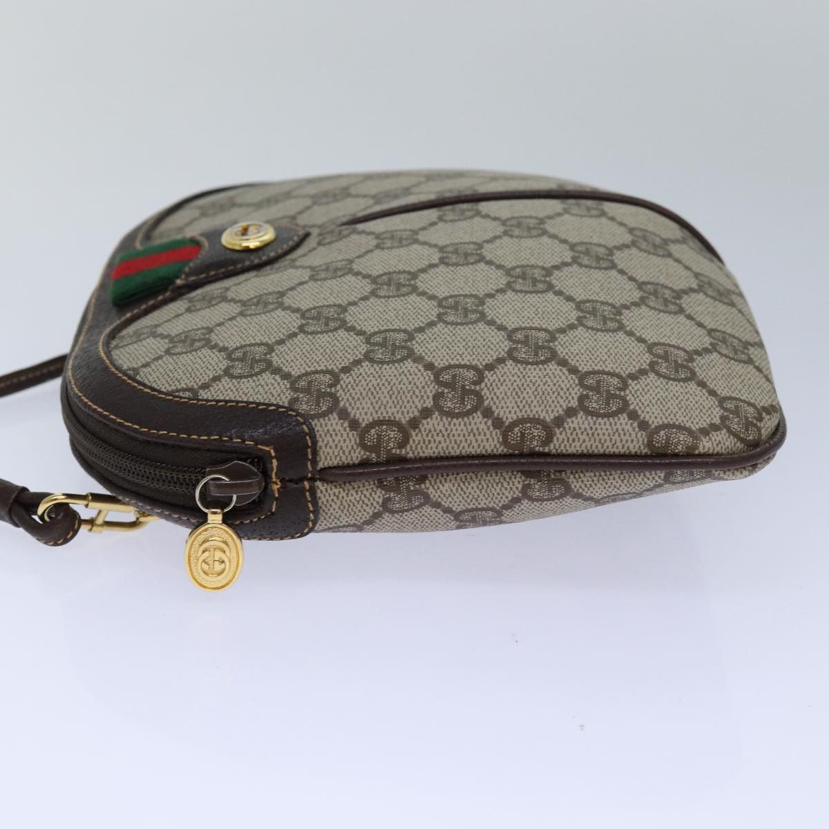 Gucci Leather Canvas Shoulder Bag