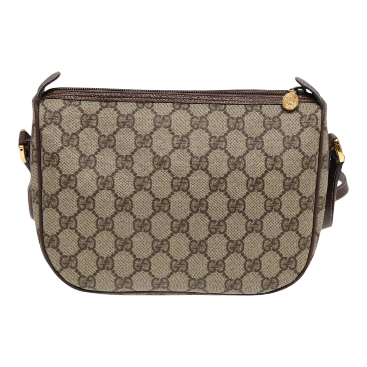 Gucci Leather Canvas Shoulder Bag