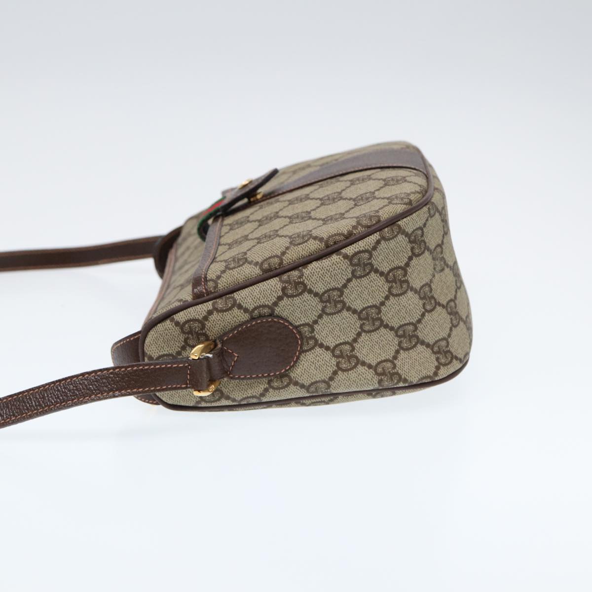 Gucci Leather Canvas Shoulder Bag