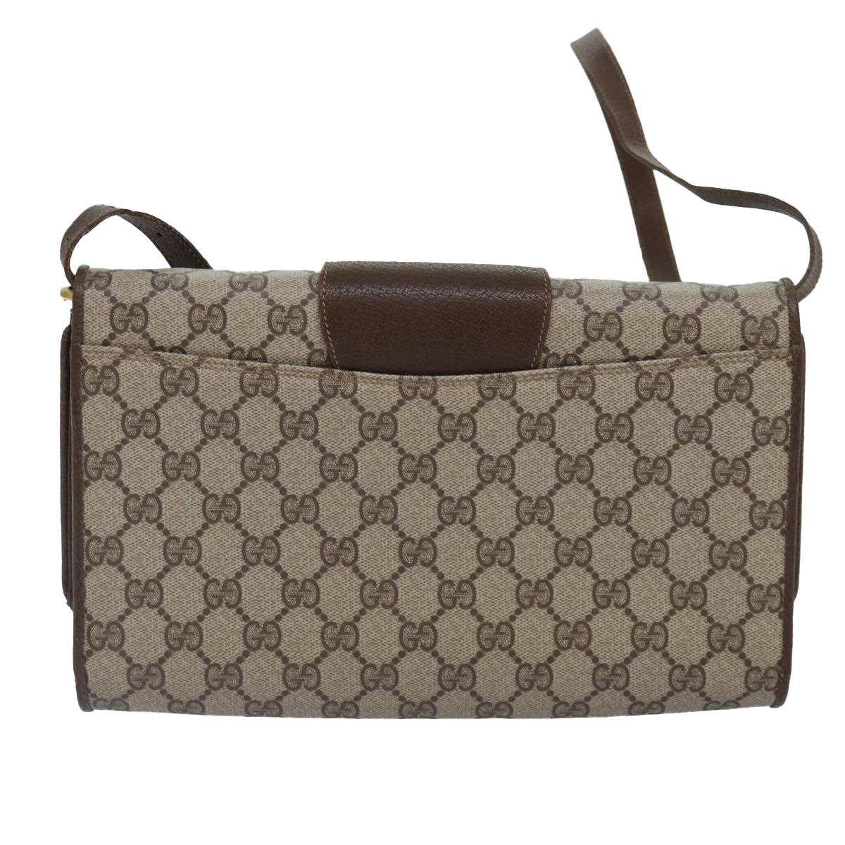 Gucci Leather Canvas Shoulder Bag