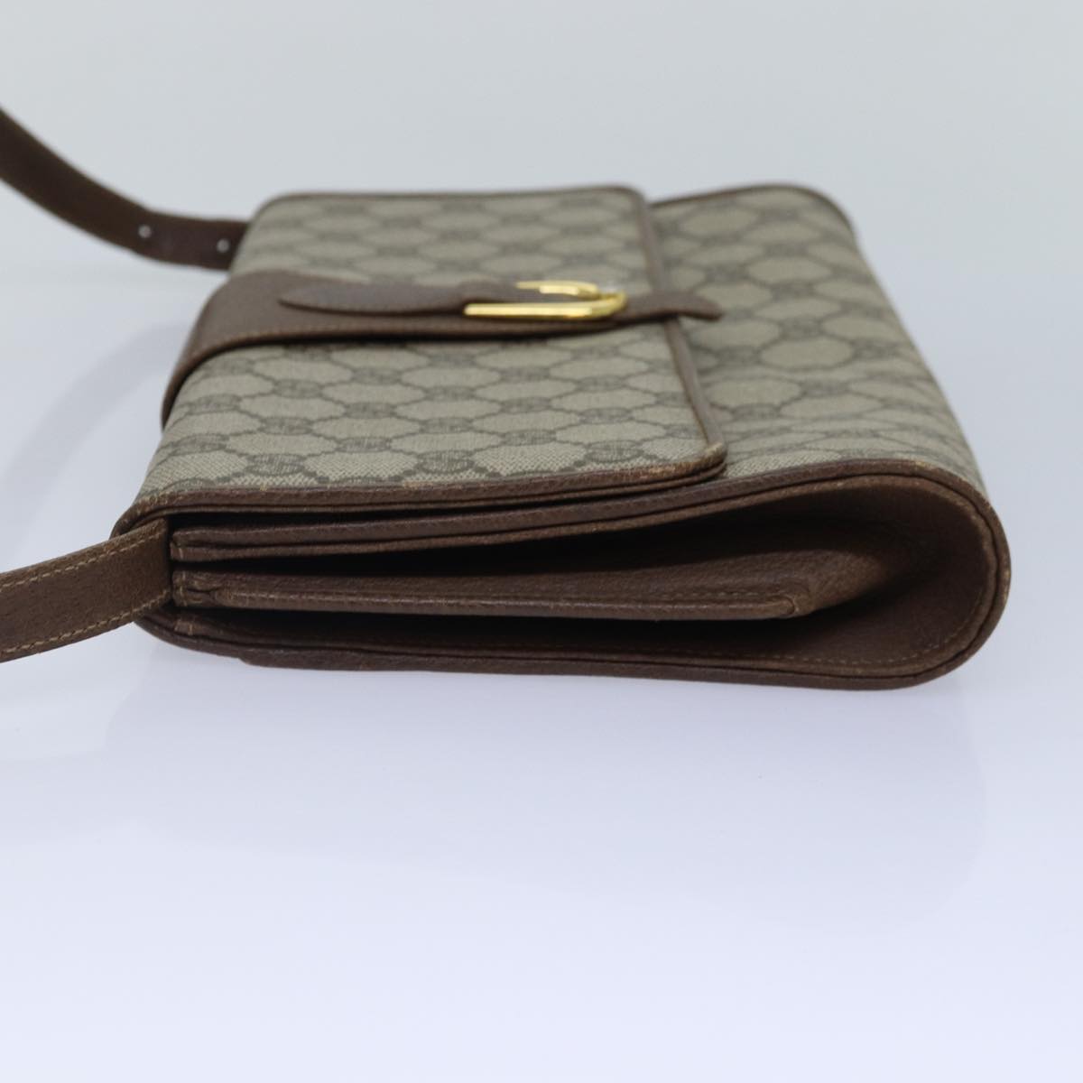 Gucci Leather Canvas Shoulder Bag