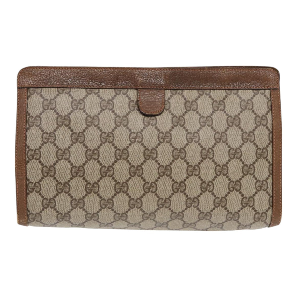 Gucci Leather Canvas Clutch
