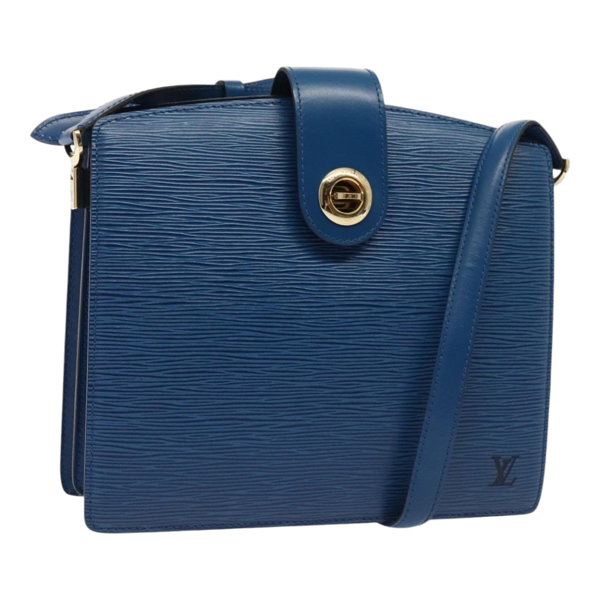 LOUIS VUITTON Epi Capuchin Shoulder Bag Blue M52345 LV Auth ep5571