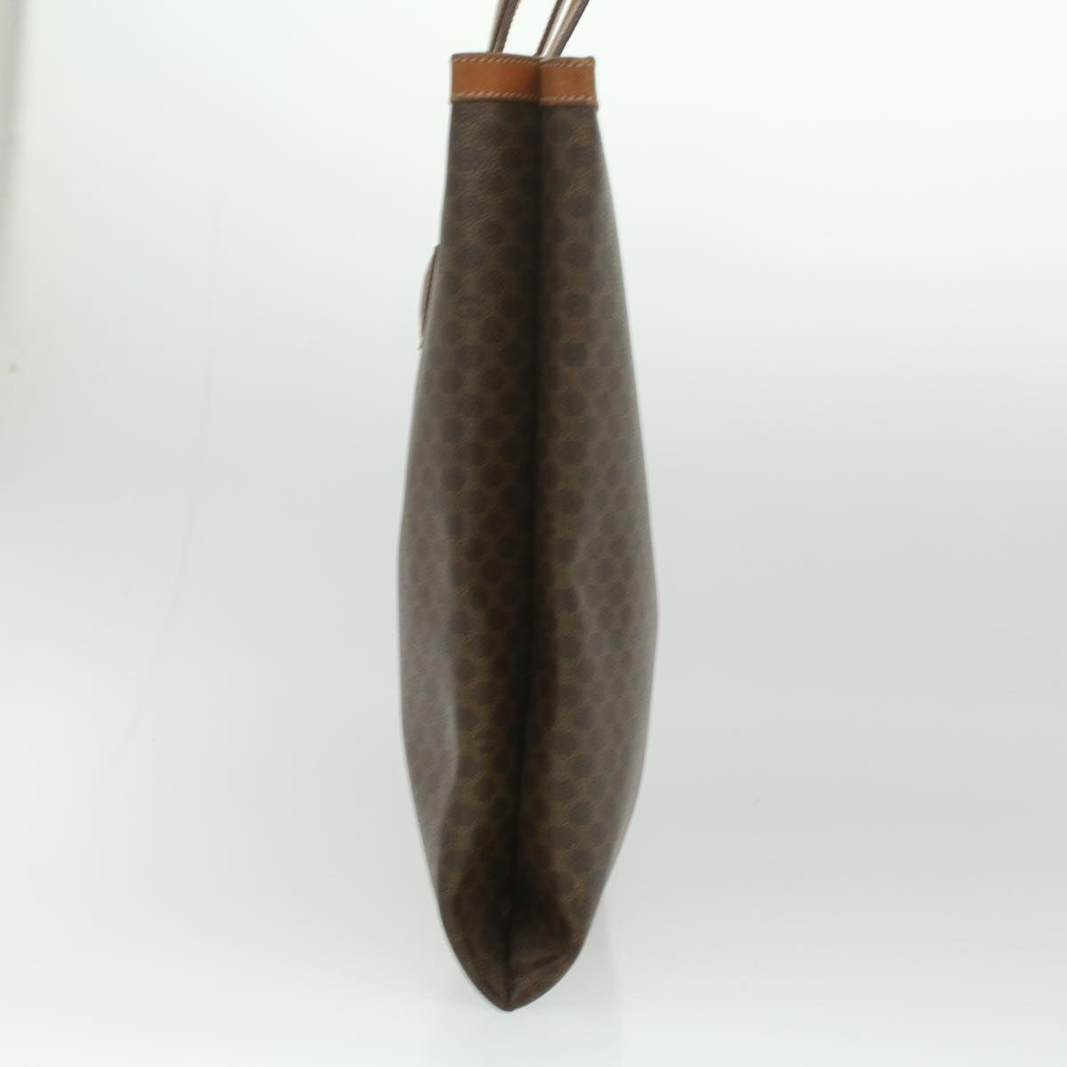 Luxury CELINE Macadam Canvas Tote Bag PVC Leather Brown  ep712