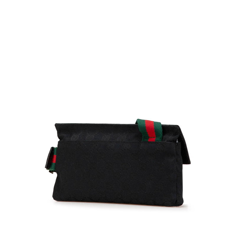 Gucci GG Canvas Leather Waist Bag