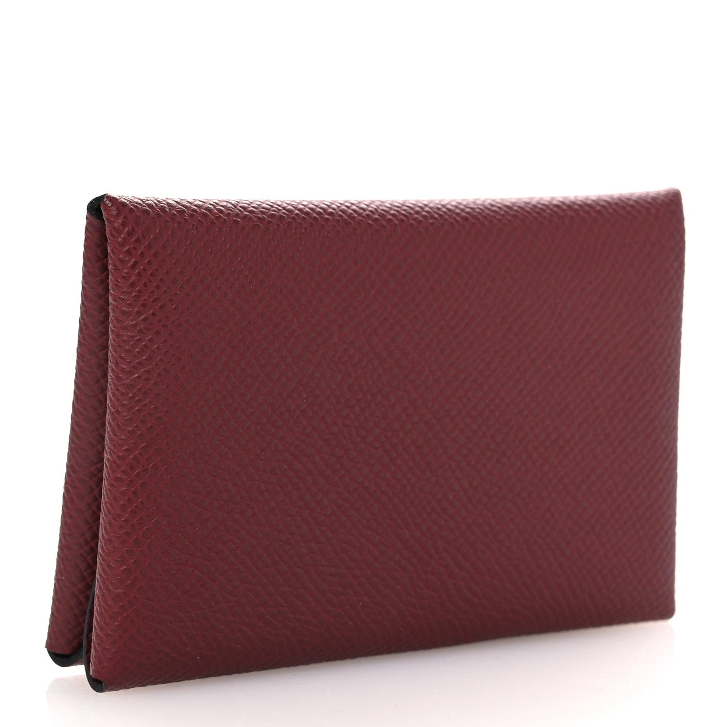 Hermes Epsom Calvi Duo Card Case Rouge G