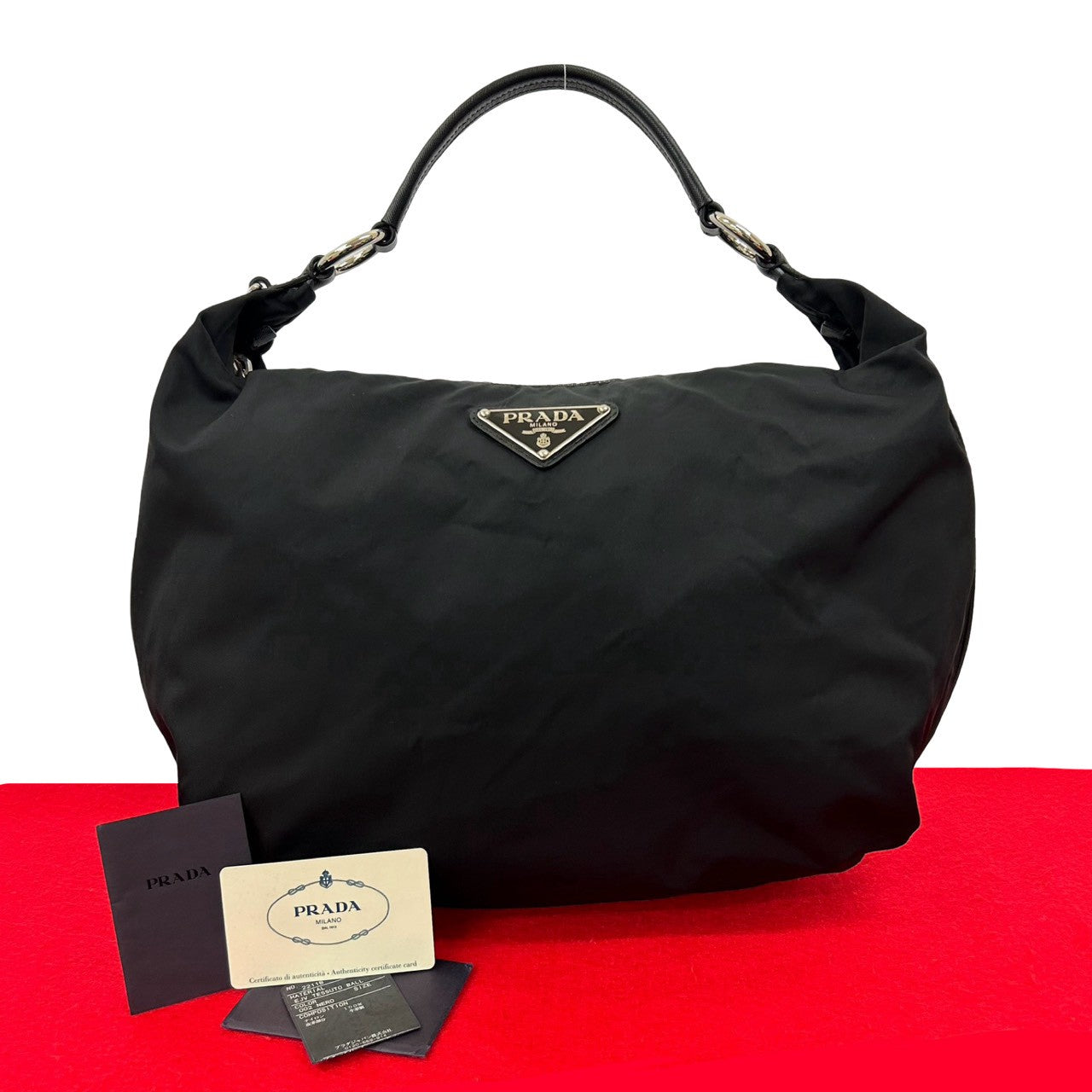 Prada Tessuto Saffiano Leather Shoulder Bag