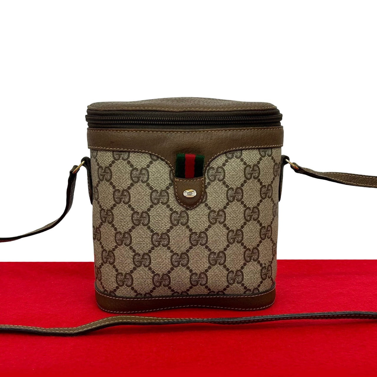 Gucci GG Logo PVC Leather Shoulder Bag